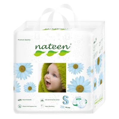 Scutece ecofriendly Nateen Nr.2 3-6 kg. 20 buc.